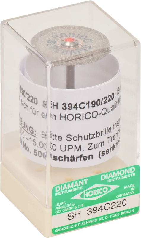 Stück doppelseitig, flexibel, rot fein, HP, Figur 394, 0,19 mm, ISO 220 Stück doppelseitig, flexibel, rot fein, HP, Figur 394, 0,19 mm, ISO 220