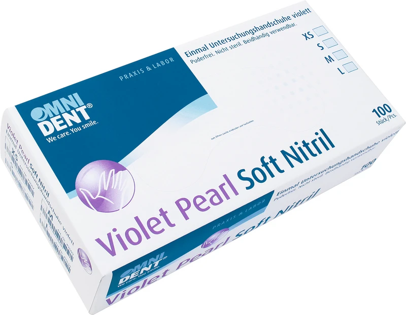 Packung 100 Stück puderfrei, violett, L Packung 100 Stück puderfrei, violett, L