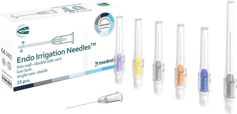 Packung 25 Stück orange, 2 seitliche Öffnungen, G25 0,5 x 25 mm