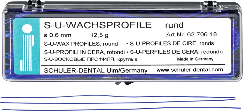 Packung 12,5 g Wachsprofile rund, 0,6 mm Packung 12,5 g Wachsprofile rund, 0,6 mm