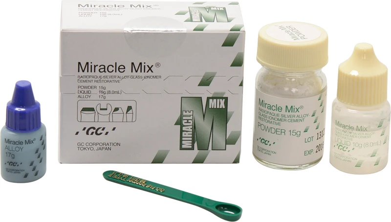 Intro Packung 15 g Pulver, 8 ml Flüssigkeit, 17 g Silber-Legierung, Maßlöffel Intro Packung 15 g Pulver, 8 ml Flüssigkeit, 17 g Silber-Legierung, Maßlöffel