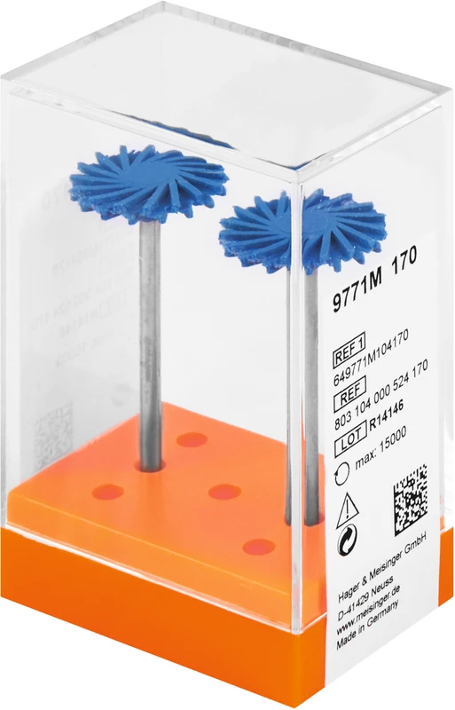 Packung 2 Stück blau mittel, HP, Figur Twist, 1,6 mm, ISO 170 Packung 2 Stück blau mittel, HP, Figur Twist, 1,6 mm, ISO 170