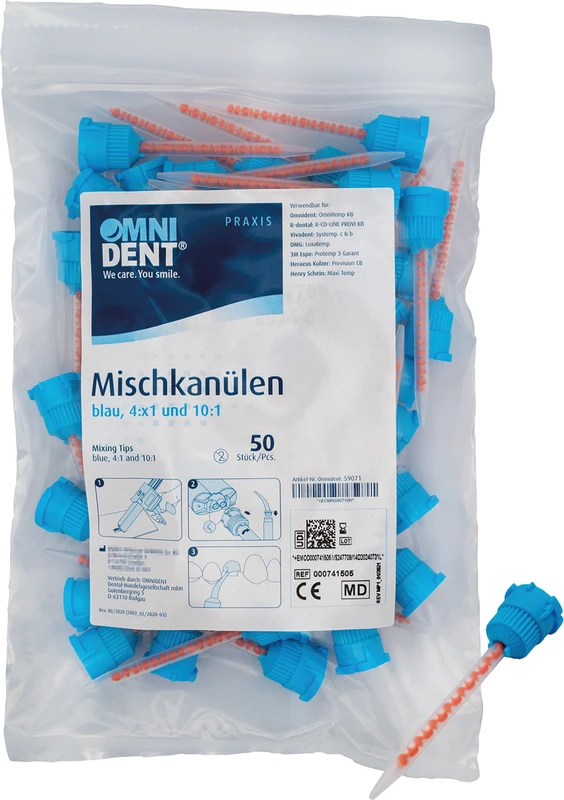 Beutel 50 Stück blau 4:1 / 10:1