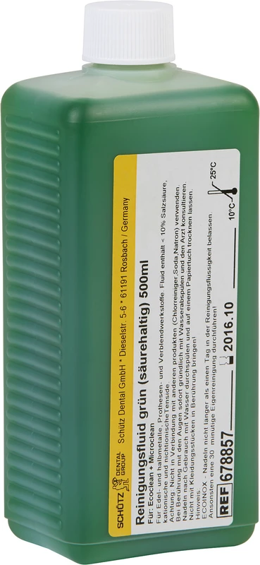 Flasche 500 ml, grün säurehaltig Flasche 500 ml, grün säurehaltig