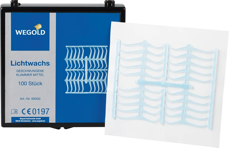 Packung 100 geschwungene Klammern mittel Packung 100 geschwungene Klammern mittel
