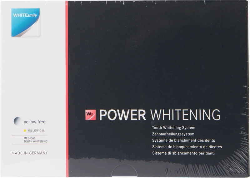 2-Patienten-Kit 2 x 2,5 ml Spritze gelb, 1 x 3 g Gingiva Protector, 1 x 3 mal After Whitening Mousse, Zubehör