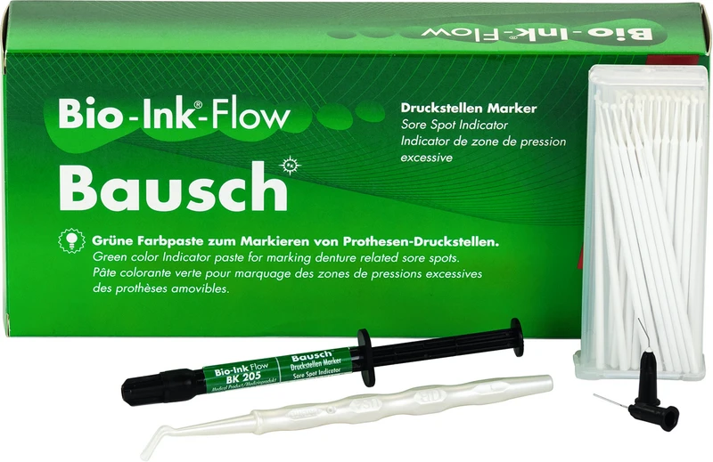 Kit 1 ml Farbpaste, 1 Halterung für Auftragpinsel, 50 Applikatoren, 10 Einweg-Kanülen