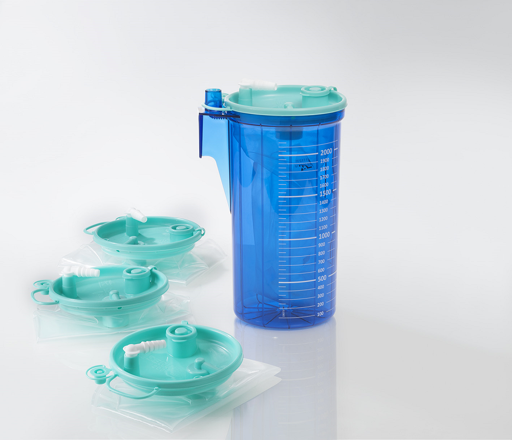 mit 2-Liter-Behälter für Einwegbeutel mit 2-Liter-Behälter für Einwegbeutel